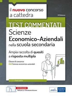 cover image of Test commentati Scienze Economico-Aziendali
